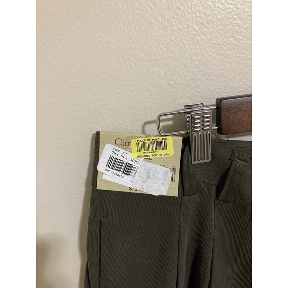 Caribbean Men’s Corded Pants 32/34 Grey Relaxed 2 Pleat Textured 70% Silk New - Picture 3 of 10